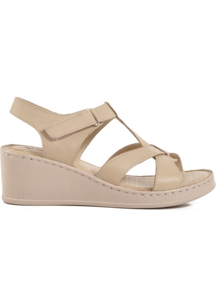 Bej Kadın Sandalet 9200 Z