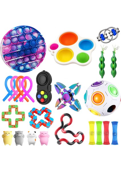 Kiraz Tarzı Fidget Oyuncaklar Seti Sıkma Oyuncak Misket Hediye Yetişkin Çocuklar Için Duyusal Fidget Oyuncak Kutusu (Yurt Dışından)