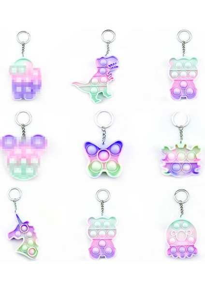 No.19 Tarzı Yeni Trend Fidget Oyuncak Sıkıştırılabilir Basit Dimple Silikon Anahtarlık Oyuncaklar Çocuklar Yetişkinler Için (Yurt Dışından) fiyatları