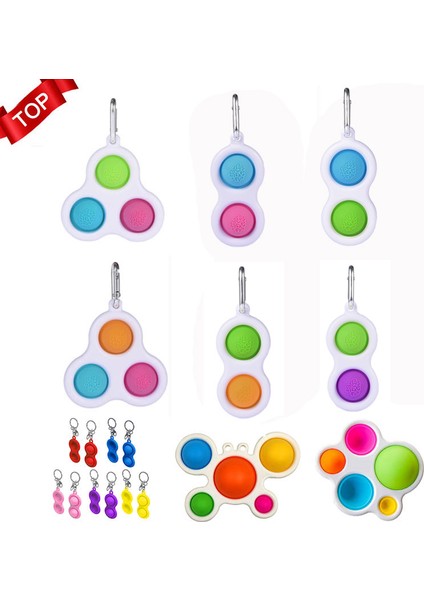 No.18 Tarzı Yeni Fidget Basit Dimple Oyuncak Yağ Beyin Oyuncakları Giderme El Fidget Oyuncakları Çocuklar Yetişkinler Erken Eğitim Özel Ihtiyaçlar Için (Yurt Dışından)