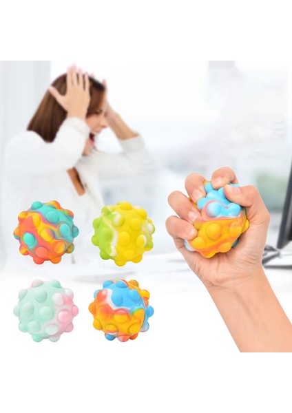 Yeşil Stil Yeni Popits 3D Topu Küp Gökkuşağı Topu Kawaii Oyun Oyunu Hava Oyuncakları Pioneer Yuvarlak Top Çocuk Için (Yurt Dışından) modelleri