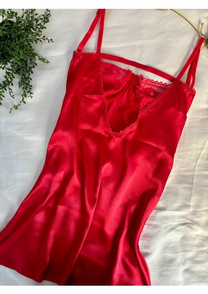 Saten Dantelli Kısa Gecelik fiyatları