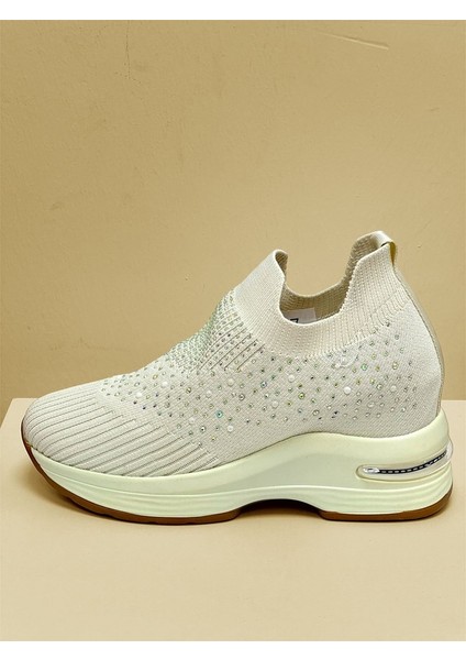 Krıste Bell 0008 Bej Taş Detaylı Sneaker Kadın Spor Ayakkabı fiyatları