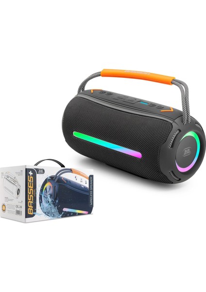 Taşınabilir Kablosuz Hoparlör Tws Rgb Ledli 12 Saat Şarj