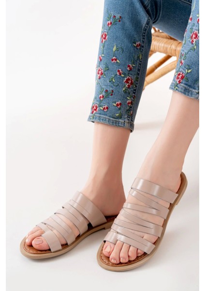 169-082 Nut Ortopedik Deri Kadın Terlik fiyatları