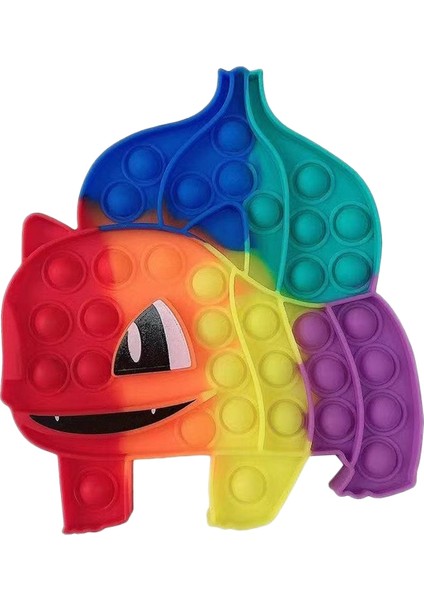 YJ761-XR-2 Stili Pop It Fidget Oyuncakları Gökkuşağı Charmander Charizard Pop Balon Popit Itme Dimple Squishy Silikon - Erkek Noel Oyuncak Hediyesi (Yurt Dışından)