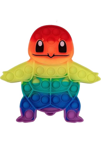 YJ761-XR-2 Stili Pop It Fidget Oyuncakları Gökkuşağı Charmander Charizard Pop Balon Popit Itme Dimple Squishy Silikon - Erkek Noel Oyuncak Hediyesi (Yurt Dışından)