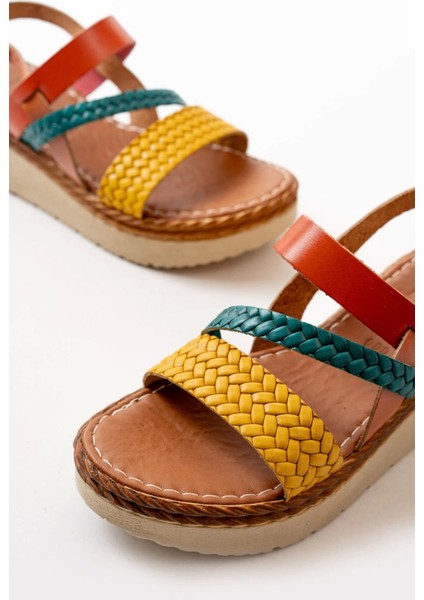 730-152 Multi Ortopedik Deri Dolgu Kadın Sandalet indirimleri