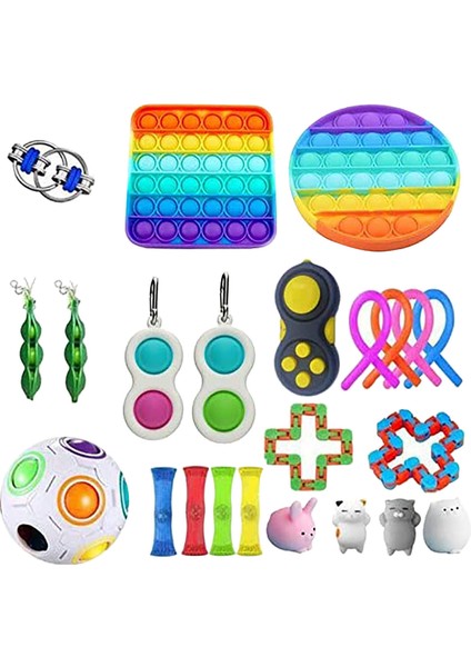 E Stili 100 Tasarım Fidget Oyuncak Set Kutusu Duyusal Fidget Oyuncaklar Paketi Çocuklar Yetişkinler Için Çözme Oyuncakları Fidjets Oyuncak Paketi Антистресс Sıcak (Yurt Dışından)