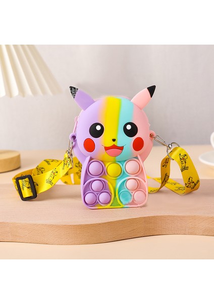 D Stili Pokemon Pikachu Pop It Fidget Oyuncakları Silikon Cüzdan Sıkıştırılabilir Basma Kabarcık Anime Bozuk Para Cüzdanı Kız Çanta Noel Hediyeleri Çocuk (Yurt Dışından) fırsatları