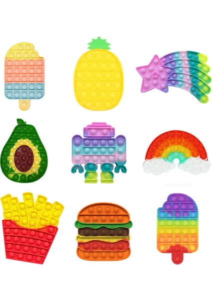 No.41 Tarzı Hamburger Fidget Oyuncakları Gökkurabiye Dondurmalı Pop Çocuklar ve Yetişkinler Için Moda Karikatür Kawaii Fidget Oyuncaklar Sıkıştırılabilir Popet (Yurt Dışından)