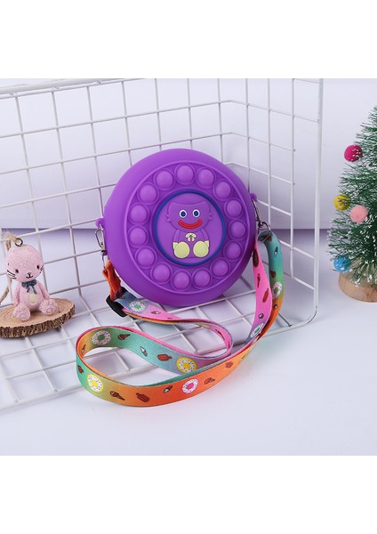 No.74 Tarzı Yeni Pop It Itme Kabarcık Oyuncaklar Gökkuşağı Macaron Moda Çapraz Çanta Sıkıştırılabilir Oyuncak Yumuşak Bulmaca Oyuncak Çocuklar Için (Yurt Dışından)
