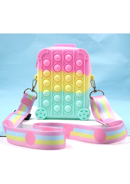 No.74 Tarzı Yeni Pop It Itme Kabarcık Oyuncaklar Gökkuşağı Macaron Moda Çapraz Çanta Sıkıştırılabilir Oyuncak Yumuşak Bulmaca Oyuncak Çocuklar Için (Yurt Dışından) indirimleri