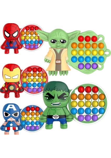 Yoda Stili Sıcak Pop It Fidget Oyuncak Yetişkin Oyuncak Amerika Silikon Oyuncak Hediye (Yurt Dışından)