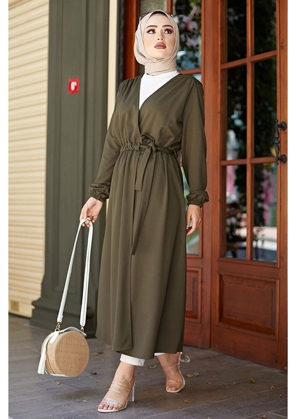 Tünel Kemerli Kimono 1428 - Haki fiyatları