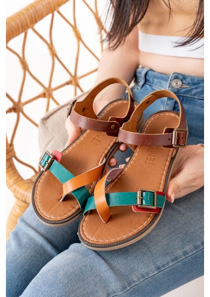 205-091 Multi Ortopedik Deri Kadın Sandalet modelleri