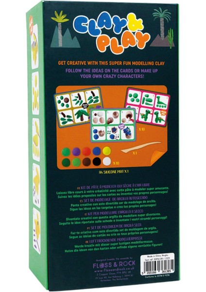 Clay And Play Hava Ile Kuruyan Kil Seti/ Dino