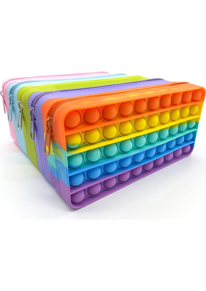 D Stili Çocuklar Için Kawaii Silikon Cüzdan Çantaları Basınca Itme Kabarcık Oyuncakları Kalem Kutusu Basınca Dimmer Oyuncaklar Yumuşak Basınçlı Patlama Oyuncakları (Yurt Dışından)