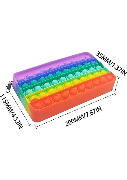 D Stili Çocuklar Için Kawaii Silikon Cüzdan Çantaları Basınca Itme Kabarcık Oyuncakları Kalem Kutusu Basınca Dimmer Oyuncaklar Yumuşak Basınçlı Patlama Oyuncakları (Yurt Dışından)
