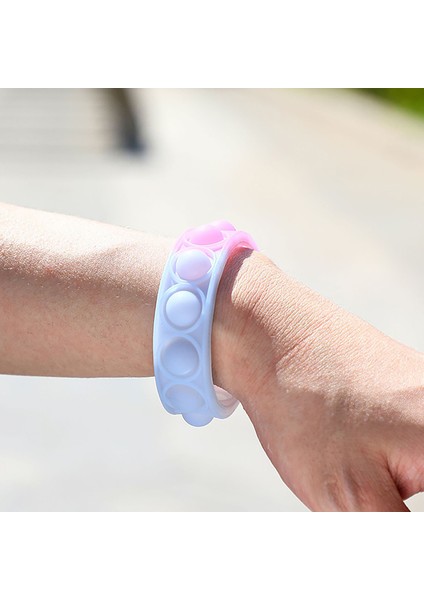 Bir Stil Yavaş Yavaş Sıkıntıyı Gideren Bileklik Pops It Mücevher Duyusal Oyuncak Çocuklar Için Renk Değiştiren Bilezik Bulmaca Düşünme Oyuncakları (Yurt Dışından)
