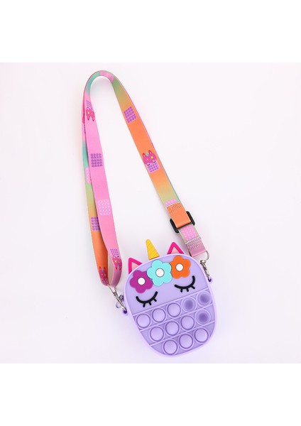 LK-283-67-YXSB Stili Yeni Gelen Silikon Kalem Kutusu Pop It Bozuk Para Cüzdanı Kawaii Basit Cırcır Kırtasiye Çantası Duyusal Bozuk Para Cüzdanı Pop It Dikkat Oyuncağı (Yurt Dışından)