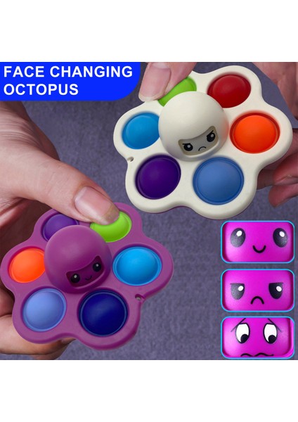 2 Adet C Tarzı Fidget Pops Its Basın Balon Süper Yüz Değiştirme -Anksiyete Oyuncakları Basit Dimple Popet Oyuncak Çocuklar Yetişkinler Için Popsits (Yurt Dışından)