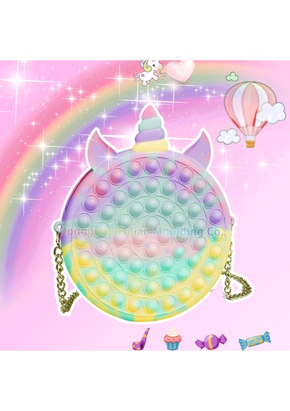 LK-283-38-F1E5T Stili Yeni Gelen Silikon Kalem Kutusu Pop It Bozuk Para Cüzdanı Kawaii Basit Cırcır Kırtasiye Çantası Duyusal Bozuk Para Cüzdanı Pop It Dikkat Oyuncağı (Yurt Dışından)