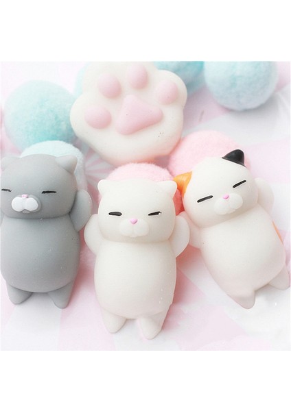 M 1 Adet Rastgele Renk Stili Sıkma Oyuncakları Telefon Askısı Mini Yumuşak Silikon El Sıkma Hayvan Kedi Kawaii Kauçuk Sıkma Oyuncak (Yurt Dışından) fırsatları