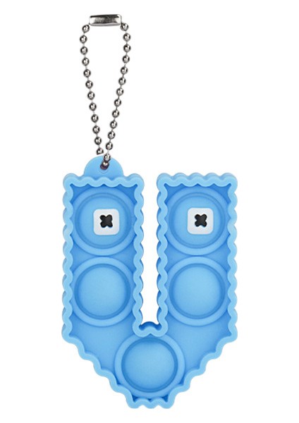 V-Rastgele Renk Stili Mektup Patlama Fidget Oyuncaklar El Pomple Dimple Sıkma Oyuncak Anahtarlık Çocuk Yetişkin Itme Kabarcık Sevimli Taşınabilir Kolye (Yurt Dışından)