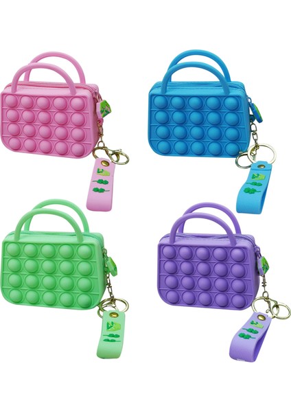 E Stili Titre: Fidget Bolsa Popper It Çanta Itme Kabarcık Kare Cüzdan Poppet El Çantası Duyusal Popete Silikon Bozuk Para Cüzdanı Kız Arkadaş Hediye (Yurt Dışından) fiyatları
