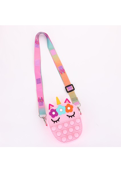 LK-283-66-VCDGN Stili Yeni Gelen Silikon Kalem Kutusu Pop It Bozuk Para Cüzdanı Kawaii Basit Cırcır Kırtasiye Çantası Duyusal Bozuk Para Cüzdanı Pop It Dikkat Oyuncağı (Yurt Dışından)