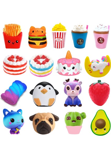 Kahve Kek 11CM Tarzı Yeni Jumbo Sevimli Patlamış Mısır Kızarmış Patates Panda Squishy Kek Geyik Sütü Sıkma Oyuncaklar Yavaş Yükselen Krem Kokulu streld Çocuk Bebek Oyuncak (Yurt Dışından)