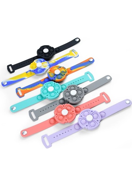 No.5 Tarzı Basın Balon Bileklik Çocuk Yetişkinler Dimple Fidget Er Oyuncakları Silikon Bileklik El Figet Duyusal Açma Bilezikler Hediye (Yurt Dışından) fırsatları