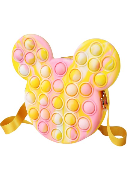 Lvsekonglong Tarzı Yeni Gelen Silikon Kalem Kutusu Pop It Bozuk Para Cüzdanı Kawaii Basit Cırcır Kırtasiye Çantası Duyusal Bozuk Para Cüzdanı Pop It Dikkat Oyuncağı (Yurt Dışından)