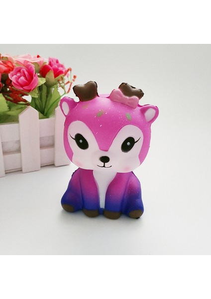 Rosered Küçük Geyik Stili Yeni Jumbo Sevimli Patlamış Mısır Kızarmış Patates Panda Squishy Kek Geyik Sütü Sıkma Oyuncaklar Yavaş Yükselen Krem Kokulu streld Çocuk Bebek Oyuncak (Yurt Dışından)