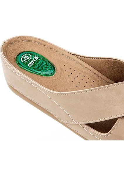 Active 31135-042 Topuk Jelli Anatomik Taban Kadın Terlik Açık Vizon 36-40 modelleri