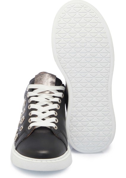 Siyah Hakiki Deri Kadın Sneaker - K25I1AY68097-A23 fırsatları