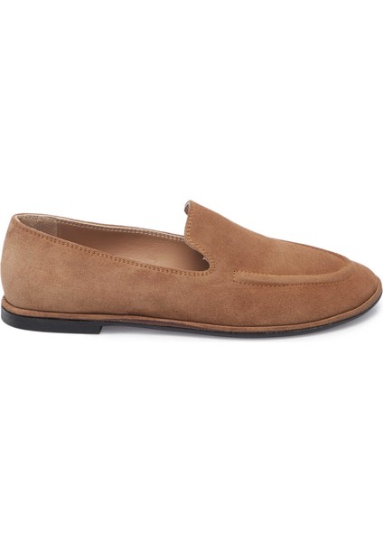 Kahve Hakiki Süet Deri Kadın Loafer - K25I1AY68042-K58 modelleri