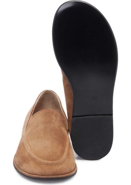 Kahve Hakiki Süet Deri Kadın Loafer - K25I1AY68042-K58 fırsatları