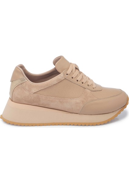 Bej Hakiki Deri Kadın Sneaker - K25I1AY68039-A25