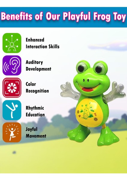 3D Işıklı, Müzikli, Dans Eden Kurbağa Oyuncak modelleri