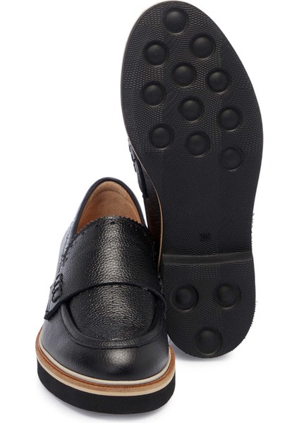 Siyah Hakiki Deri Kadın Loafer - K25I1AY68029-A23