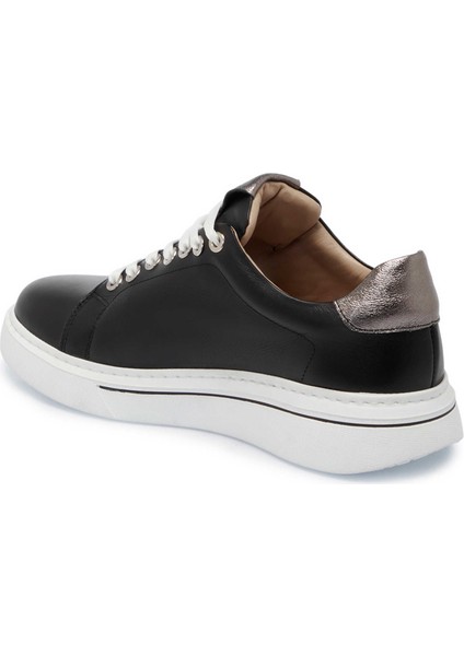 Siyah Hakiki Deri Kadın Sneaker - K25I1AY68097-A23