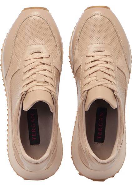 Bej Hakiki Deri Kadın Sneaker - K25I1AY68039-A25
