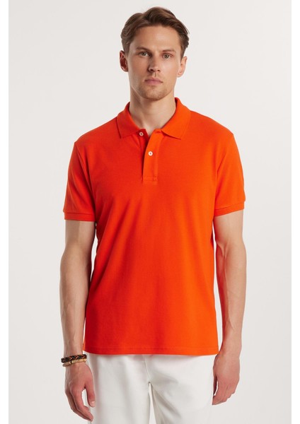 Erkek Slim Fit Dar Kesim %100 Pamuk Nar Polo Yaka Tişört fiyatları