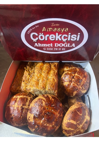 1.5 kg Karışık Yuvarlak ve Burma Çörek (750ŞER Gram)