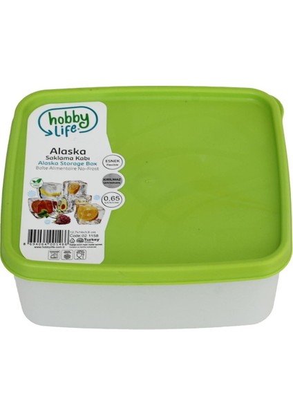 Alaska Nofrost Saklama Kabı 0.65 Litre 3'lü ( -20 Dereceye Dayanıklı ) modelleri
