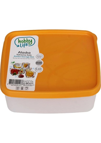 Alaska Nofrost Saklama Kabı 0.65 Litre 3'lü ( -20 Dereceye Dayanıklı ) modelleri