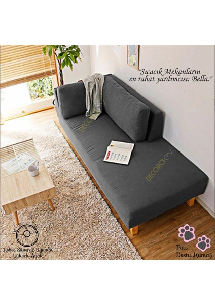 Bella Antrasit Rahat Dinlenme Koltuğu Puf Koltuk Kanepe Josefin Koltuk Terapi Koltuğu Psikolog Koltuğu Bekleme Koltuğu Kitap Okuma Koltuğu fırsatları