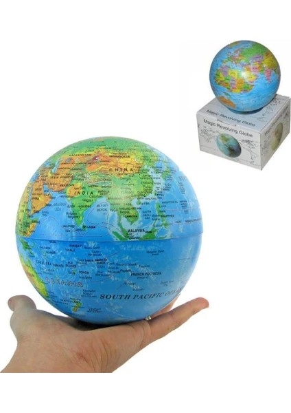 360 Derece Dönen Işıklı Dünya Küre Işıklı Renkli Dünya